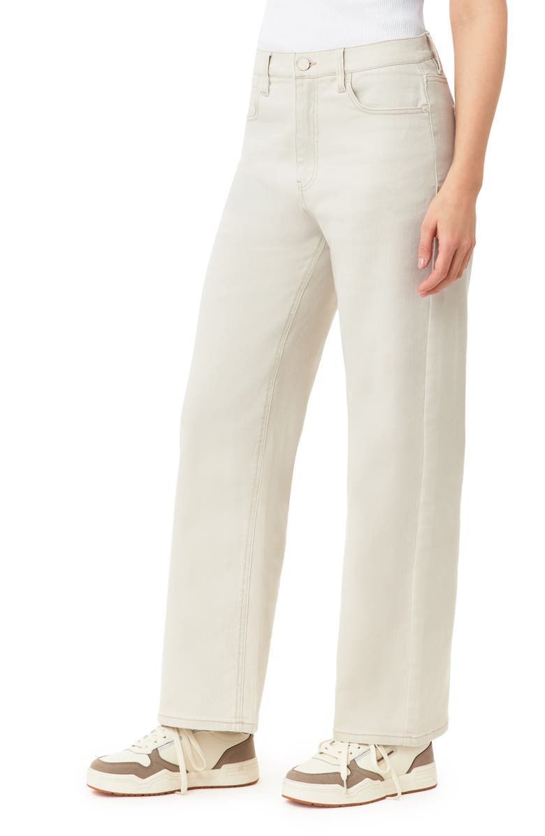 Scotch & Soda The Flow High Waist Straight Leg Jeans, Alternate, color, Ecru