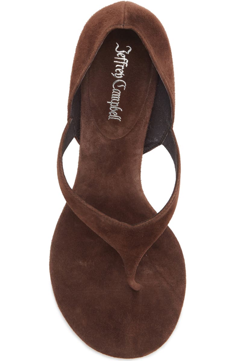Jeffrey Campbell Rhian Stiletto Sandal, Alternate, color, Brown Suede