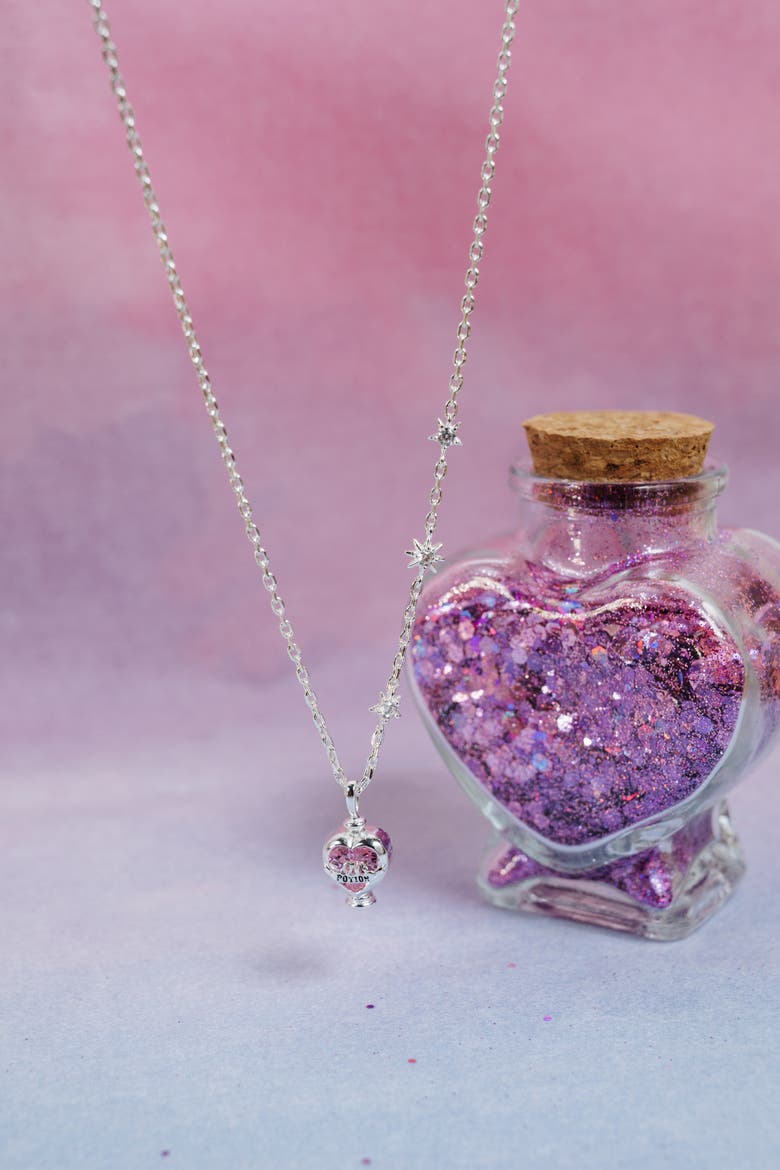 Harry Potter Love Potion Crystal Pendant Necklace, Alternate, color, Silver