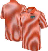 Jordan Brand Men's Jordan Brand Orange/White Florida Gators Primetime Victory Striped Polo