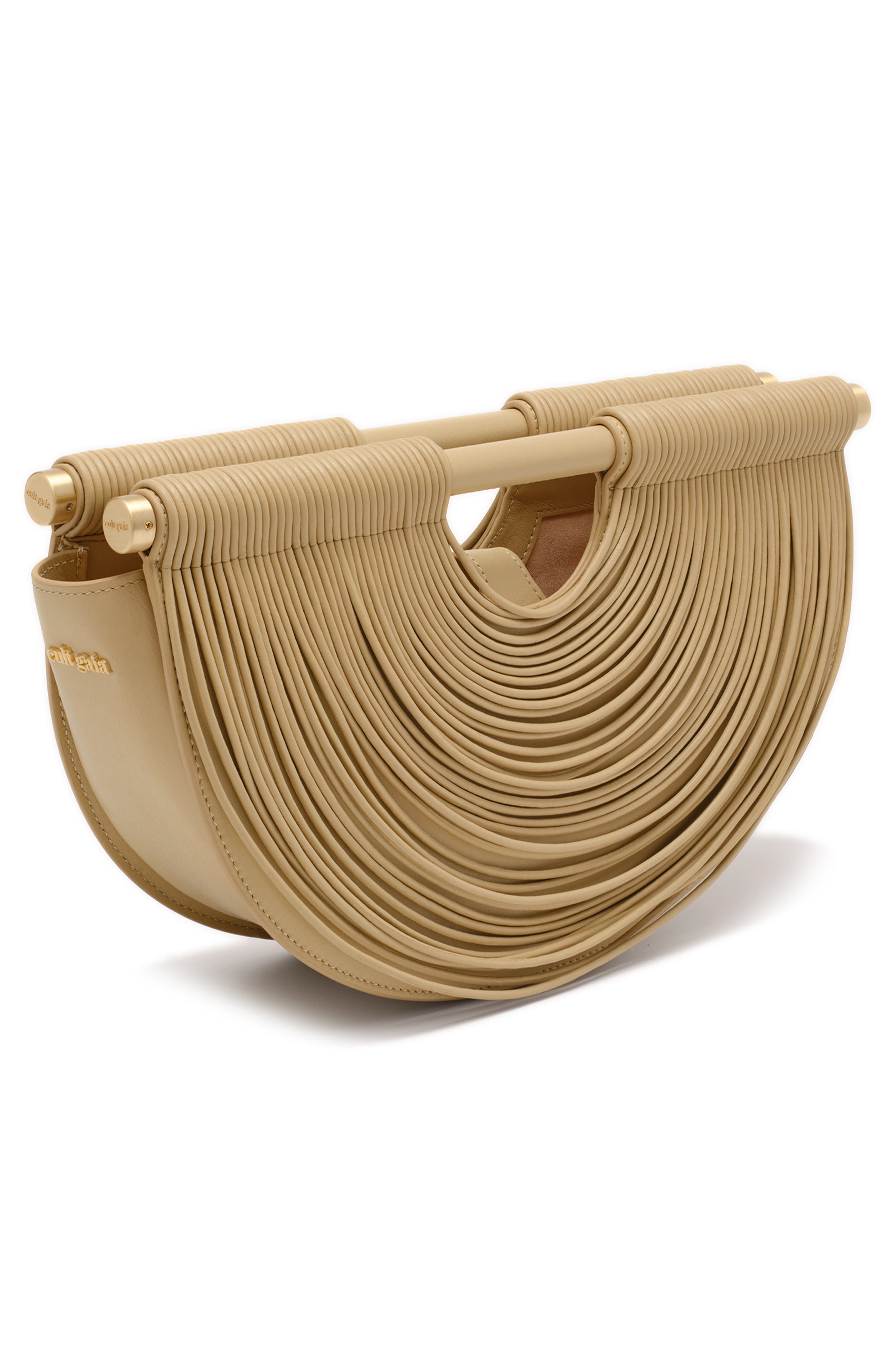 Cult Gaia Lou Leather Top Handle Bag, Alternate, color, 