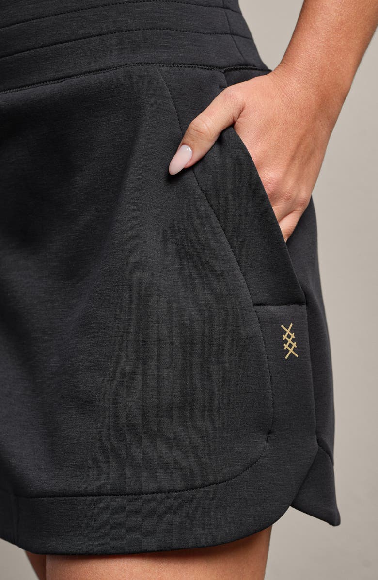 Rhone Dreamglow Skort, Alternate, color, Pure Black Heather