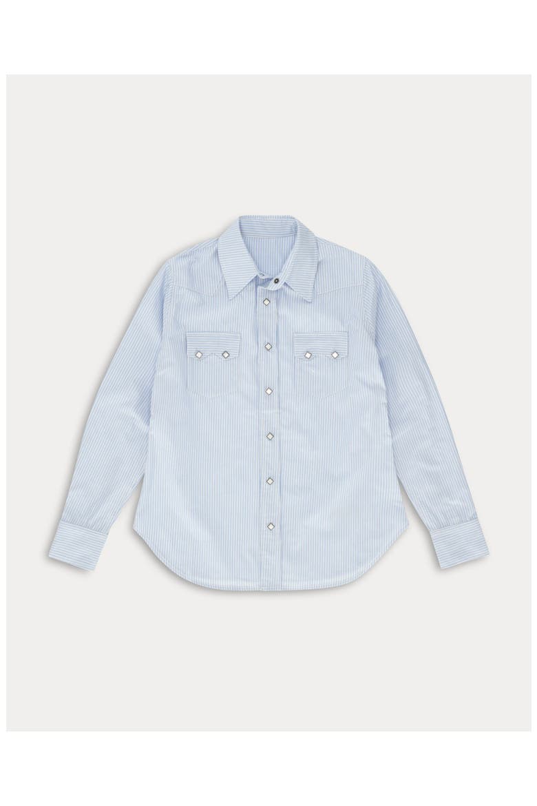 Toledo Striped Texan Shirt, Main, color, Blue