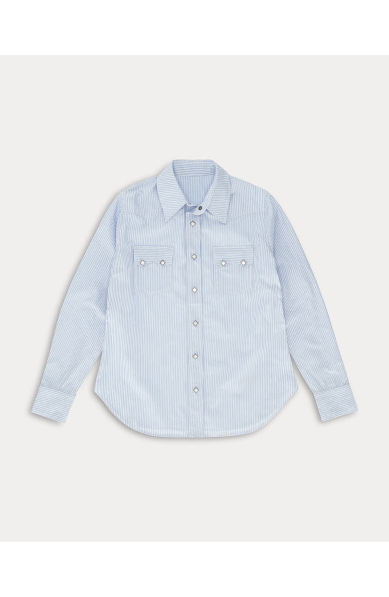 Fortela Toledo Striped Texan Shirt, Main, color, Blue