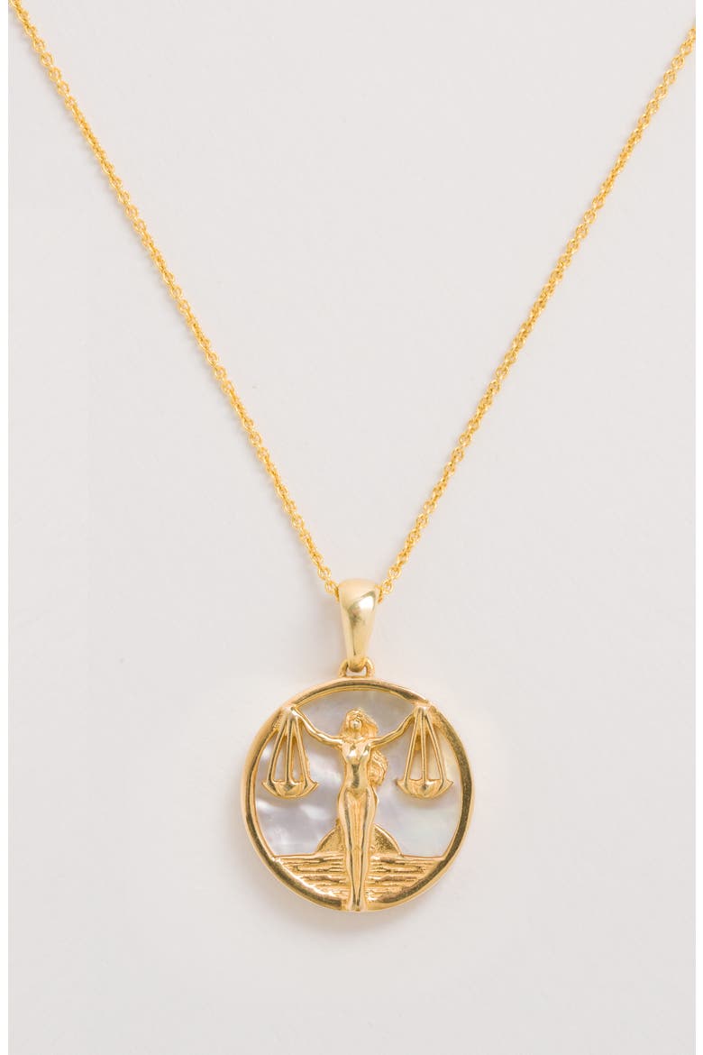 Zodiac Necklace, Alternate, color, Libra