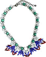 OLIVIA WELLES Everly Cluster Collar Statement Necklace