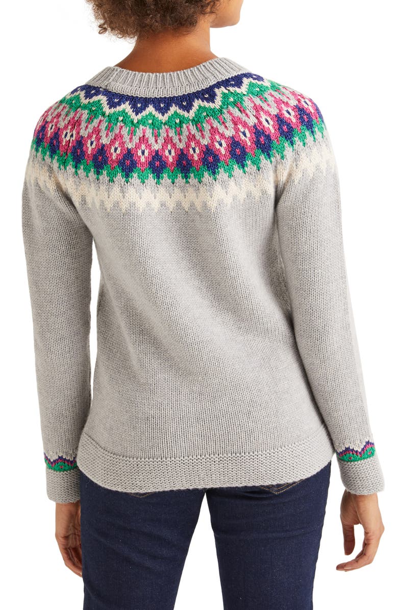 Eleanor Fair Isle Sweater-Meadowsweet Pink | Boden A
