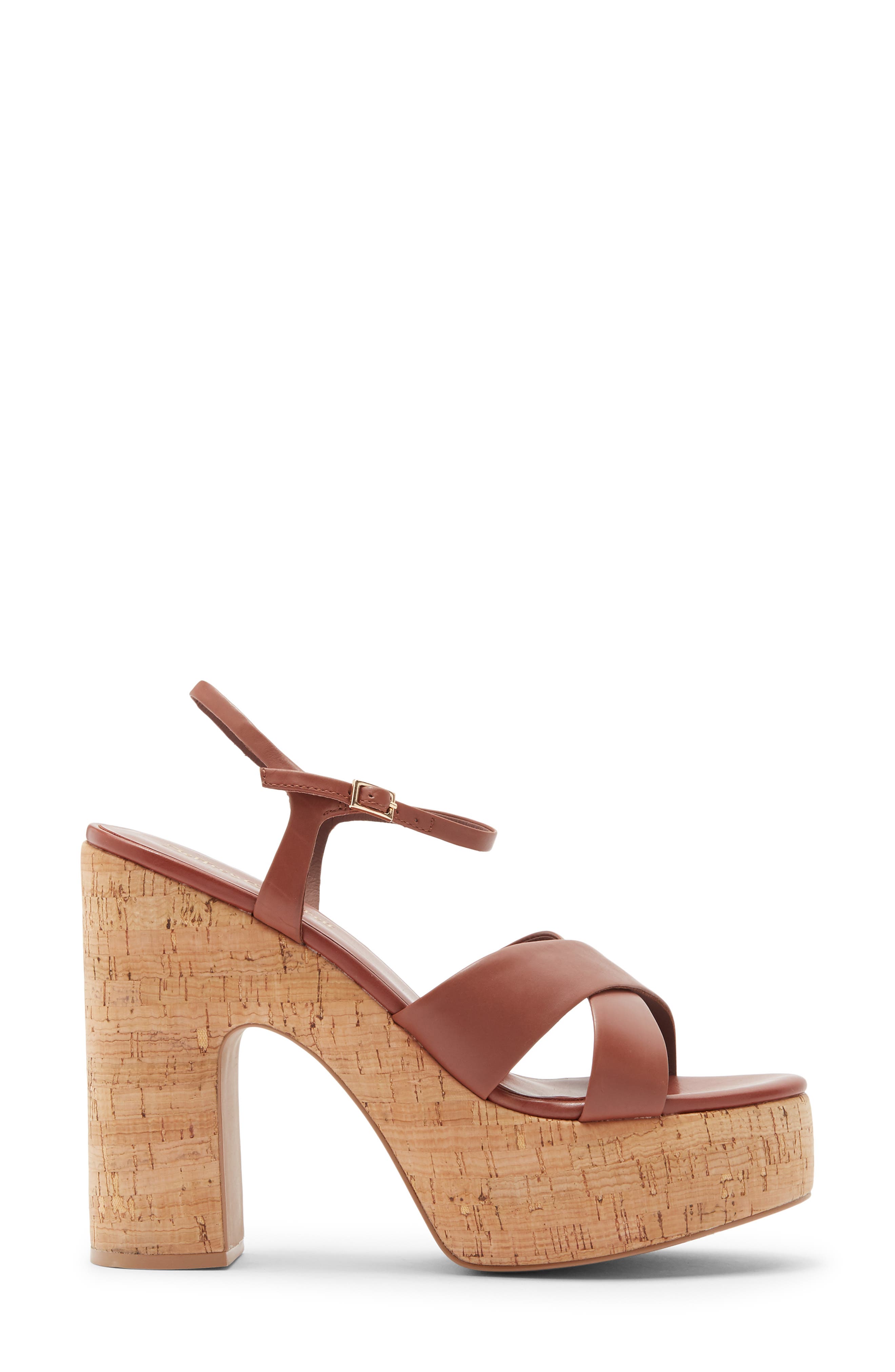 Jeffrey Campbell Big Time Platform Sandal, Alternate, color, Tan Cork