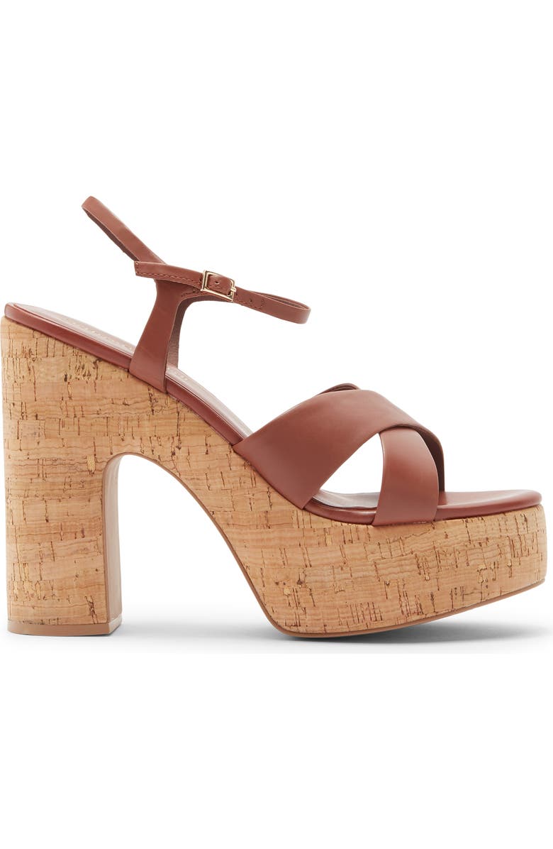 Jeffrey Campbell Big Time Platform Sandal, Alternate, color, Tan Cork