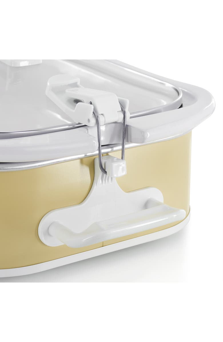 Megachef 3.5 Quart Casserole Slow Cooker with 3 Temperature Settings in Cream, Alternate, color, White