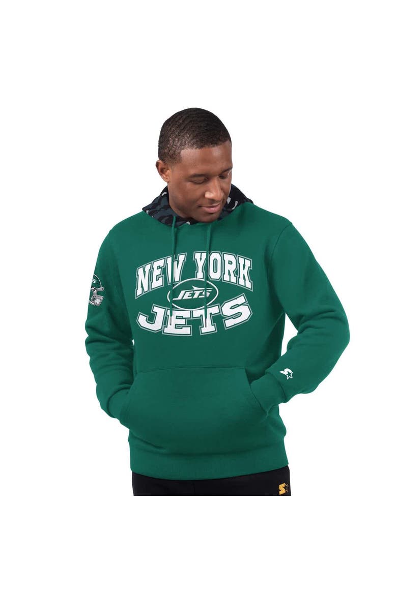 Men's Starter Green New York Jets Thursday Night Gridiron Pullover Hoodie, Main, color, Green