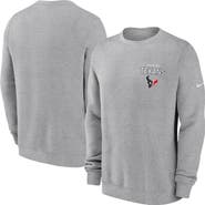 Nike Men's Nike Heather Gray Houston Texans Primetime Club Fleece Pullover Sweatshirt
