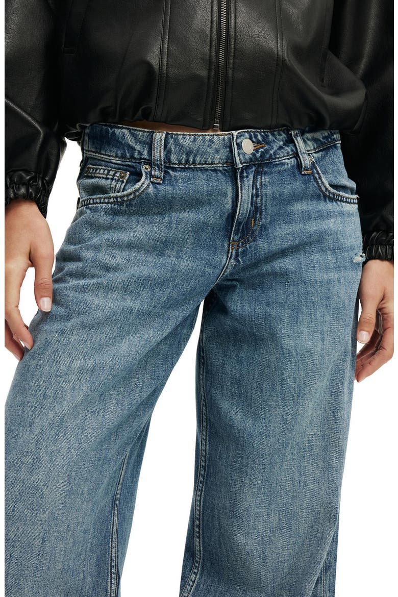 Low Rise Wide Leg Jeans, Alternate, color, MIAMI BLUE