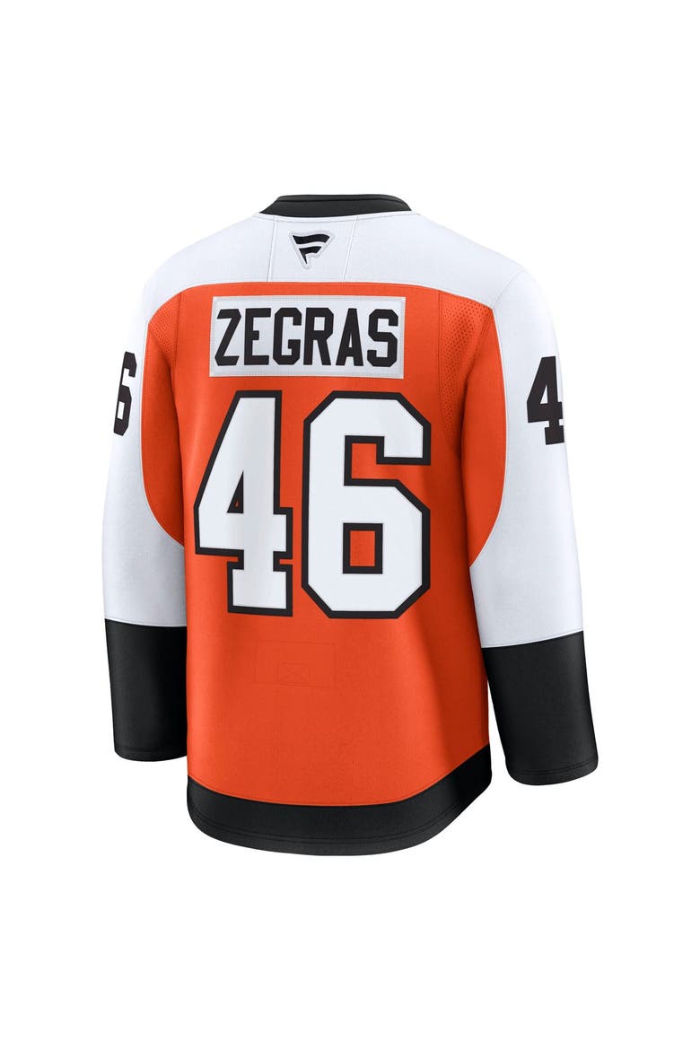Men's Fanatics Trevor Zegras Orange Philadelphia Flyers Home Premium Jersey, Alternate, color, Orange