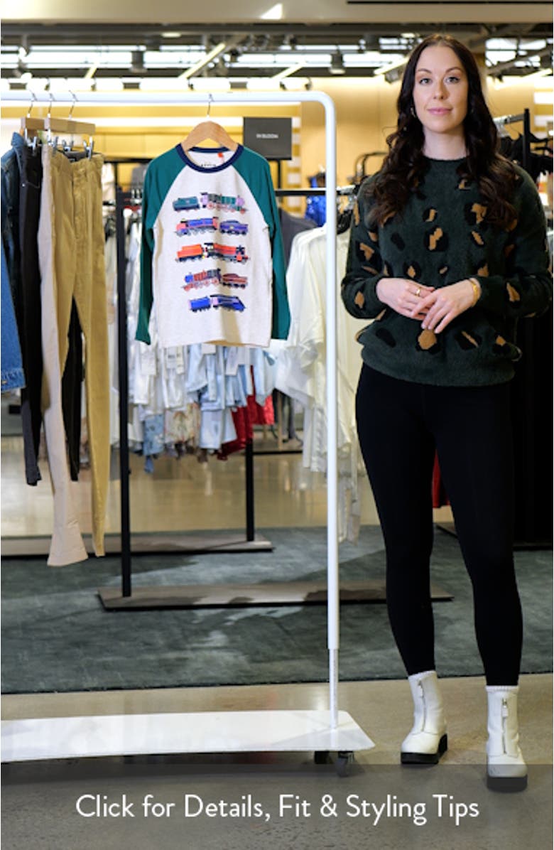 Kids' Train Long Sleeve Cotton Graphic T-Shirt, sales video thumbnail