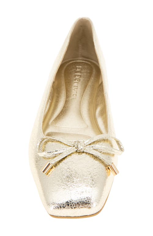Bcbg Hartly Cap Toe Ballet Flat In Silver