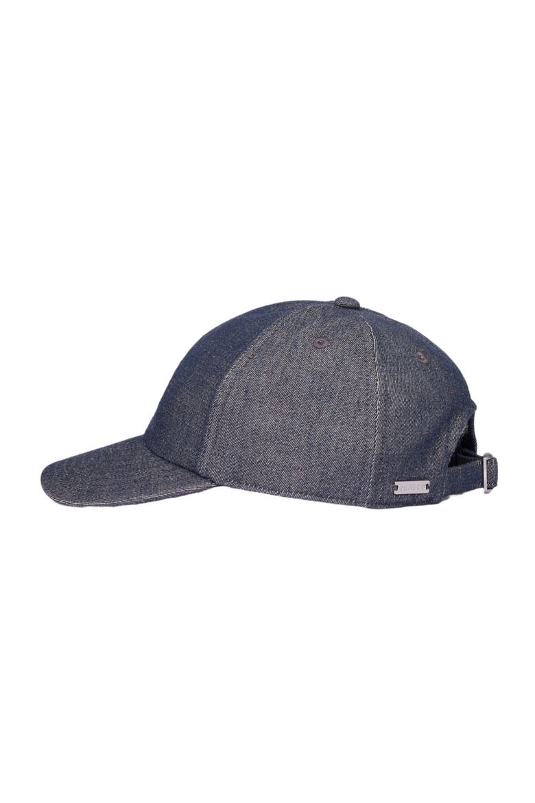 Denim cap with logo, Main, color, Blue