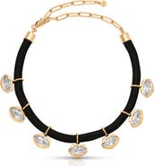 Ettika Midnight Luxe Crystal Choker Necklace