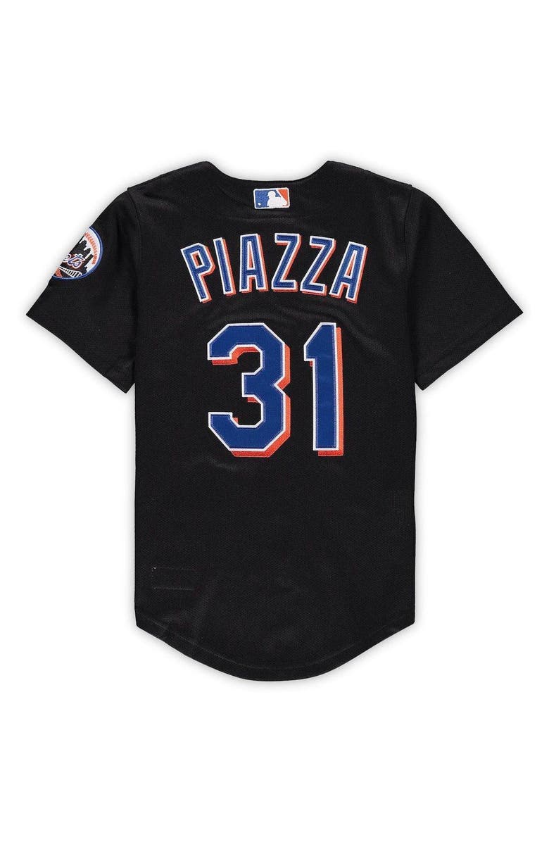 Mitchell & Ness Preschool & Toddler Mitchell & Ness Mike Piazza Black New York Mets Cooperstown Collection Mesh Jersey, Alternate, color, Black