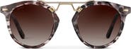 WMP Eyewear Skyler - 48mm Metal Bridge Round Polarized Sunglasses