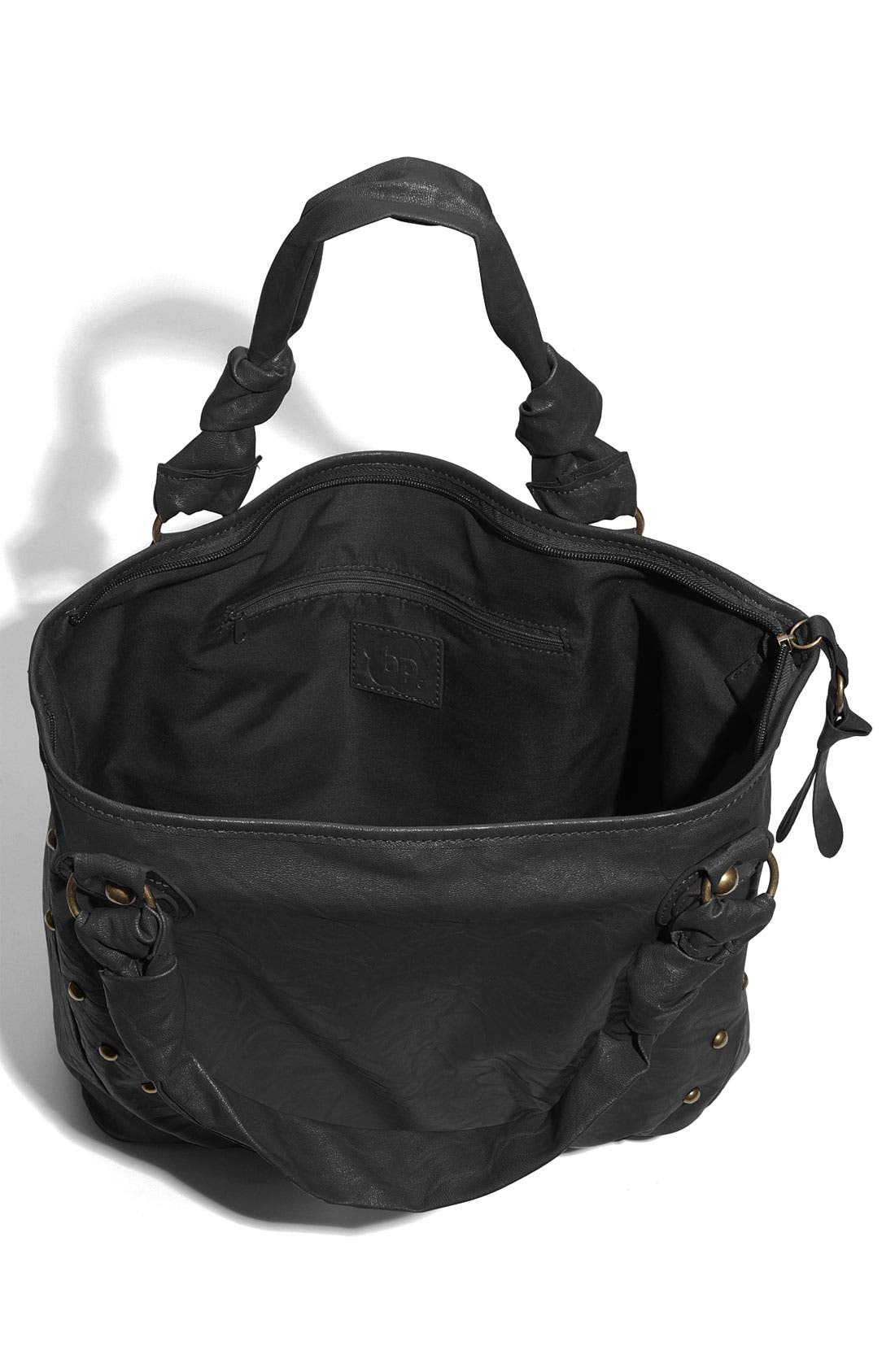 Double Handle Tote, Alternate, color, BLACK