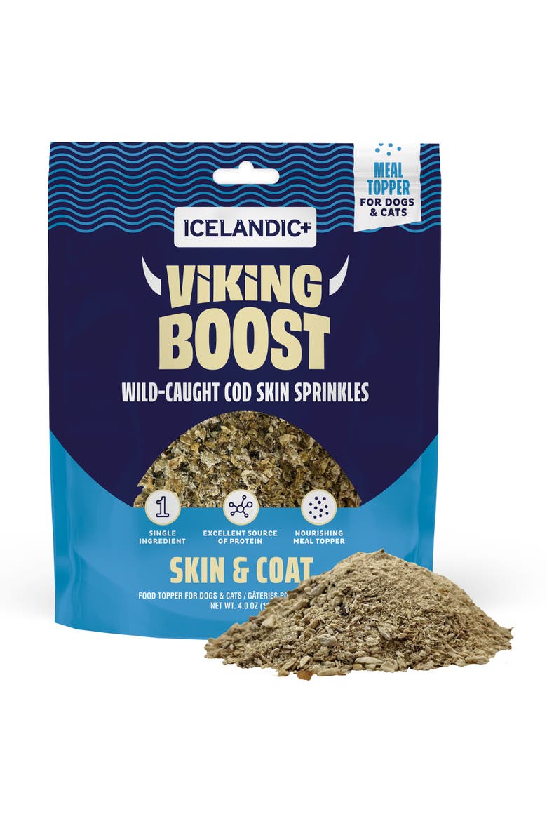 Viking Boost Wild Caught Cod Skin Sprinkles Food Topper, Main, color, Multicolored