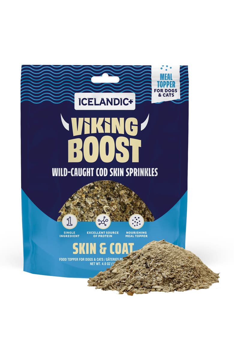 ICELANDIC+ Viking Boost Wild Caught Cod Skin Sprinkles Food Topper, Main, color, Multicolored