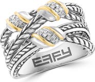 EFFY Diamond Two Tone Crossover Ring