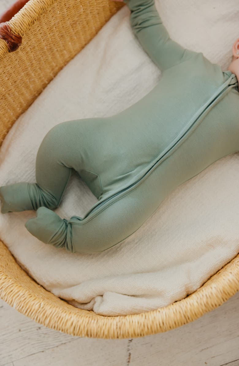 Copper Pearl Briar Convertible Zip-Up Footie, Alternate, color, Briar