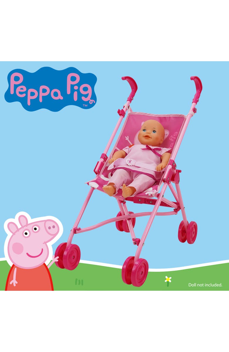 Peppa Pig Doll Umbrella Stroller in Pink 
White Dots, Alternate, color, Multicolored