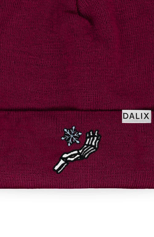 Dalix Chill Touch Beanie In Maroon