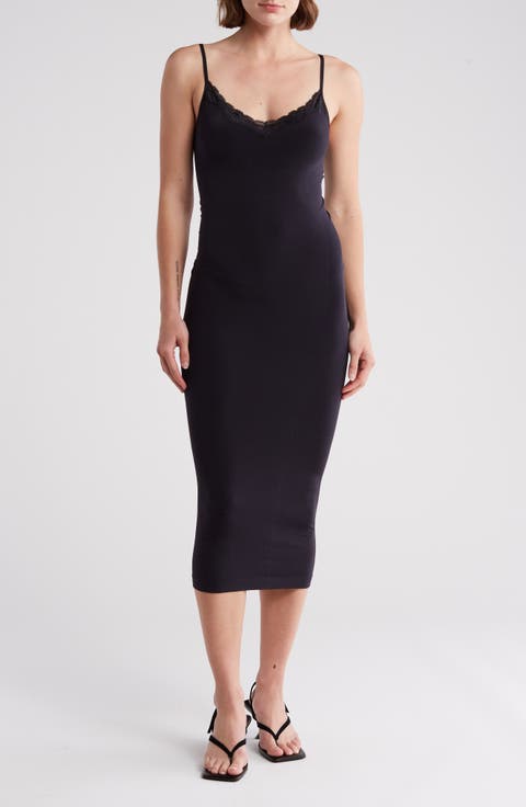Lace Trim Maxi Slipdress