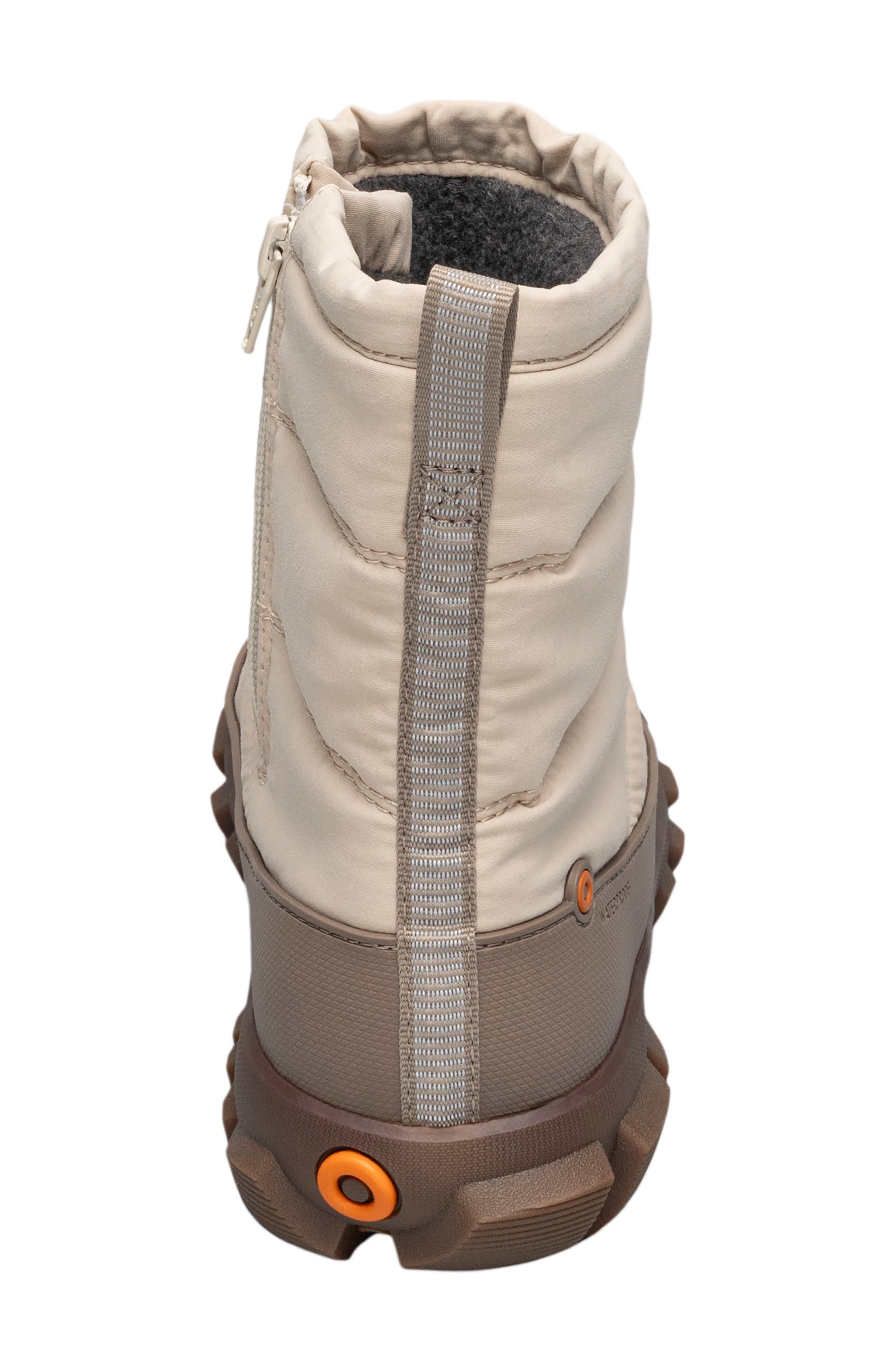 Bogs Cedar Quilted Waterproof Boot, Alternate, color, Oatmeal