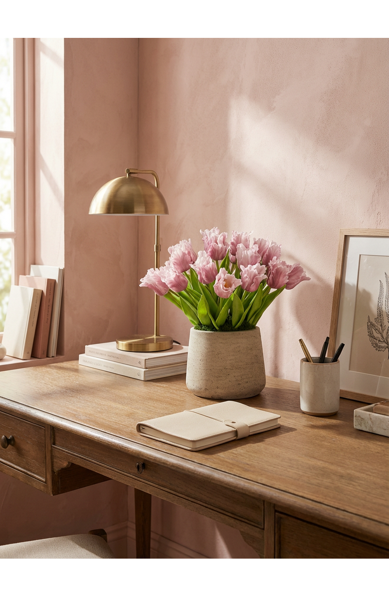 CocoBella Kai RealTouch Tulip Arrangement, Alternate, color, Lilac