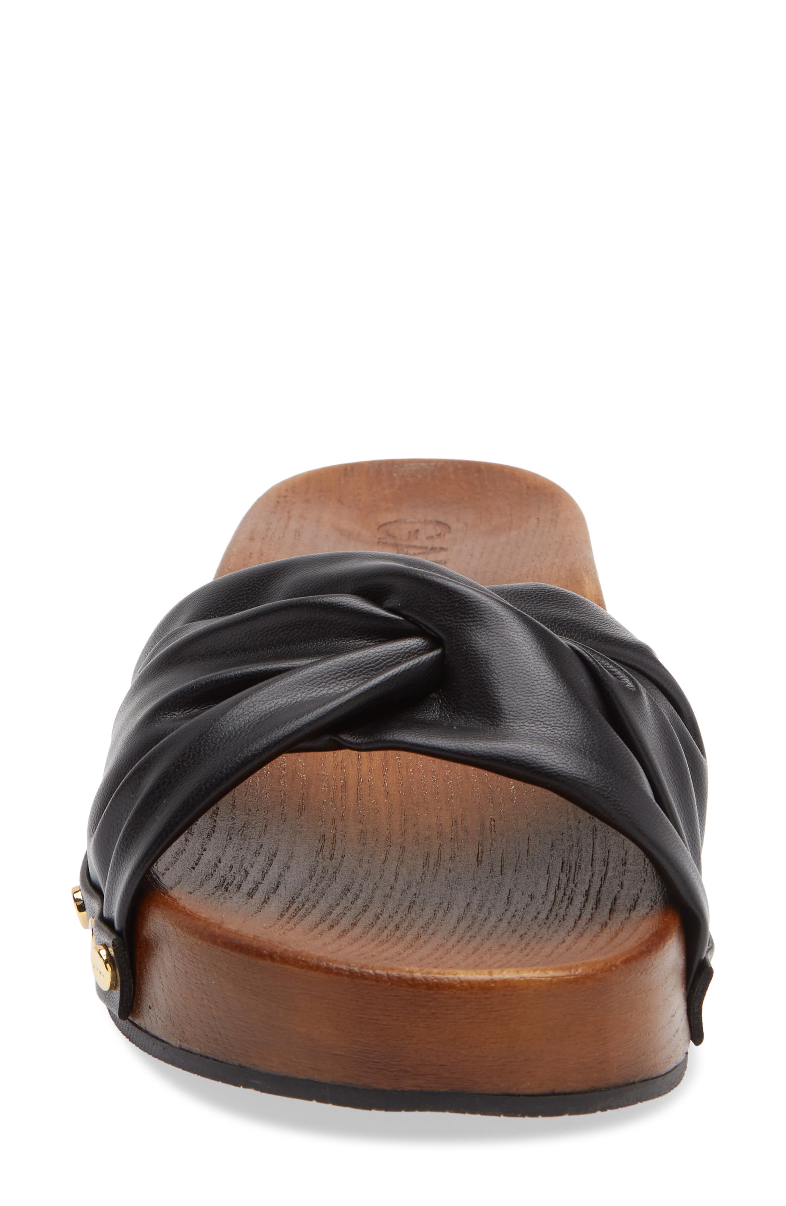 Ganni Tia Fairy Clog Slide Sandal, Alternate, color, Black