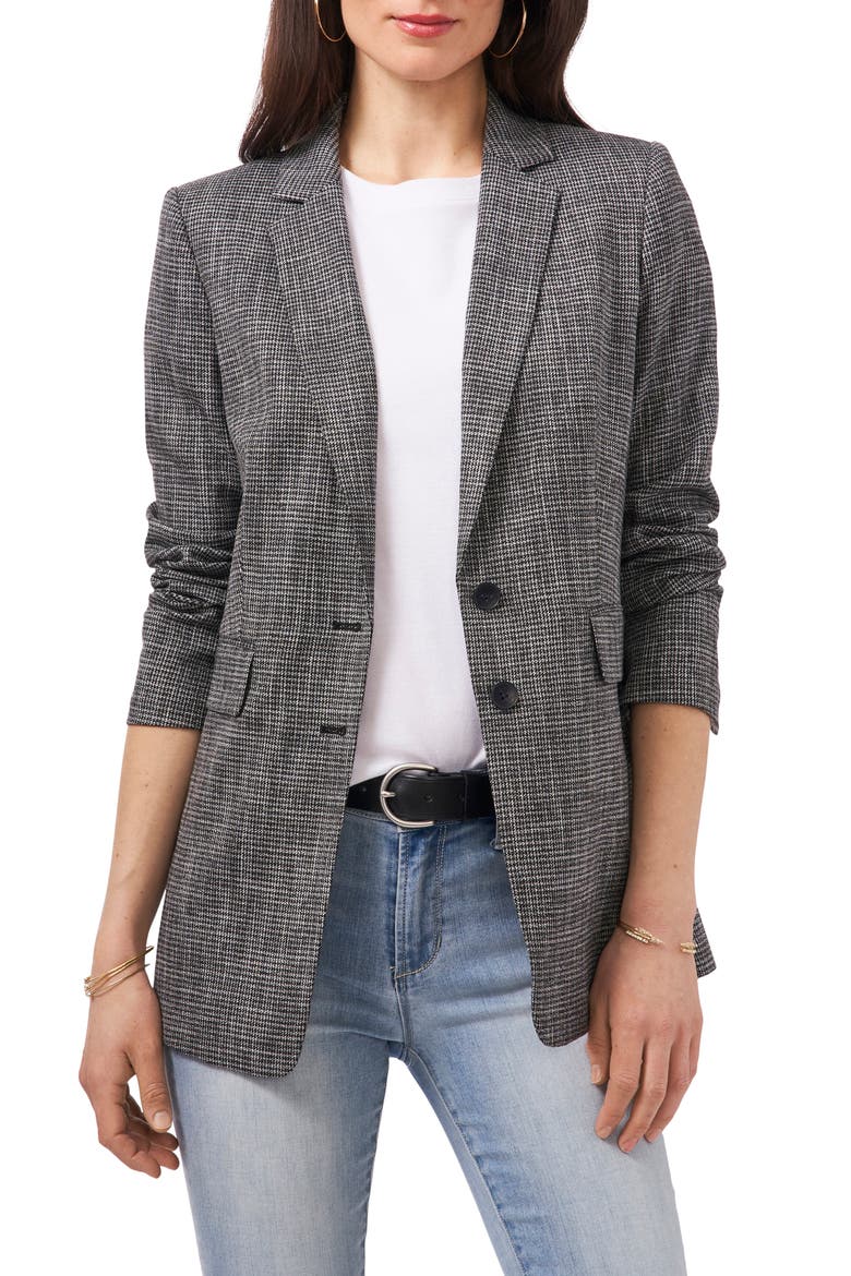 Tweed Jacket, Main, color, RICH BLACK
