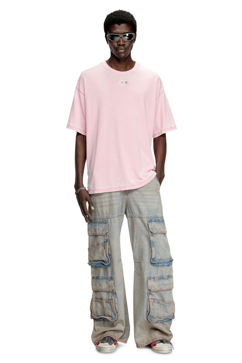 Relaxed Fit Cotton Blend T-Shirt, Alternate, color, PINK
