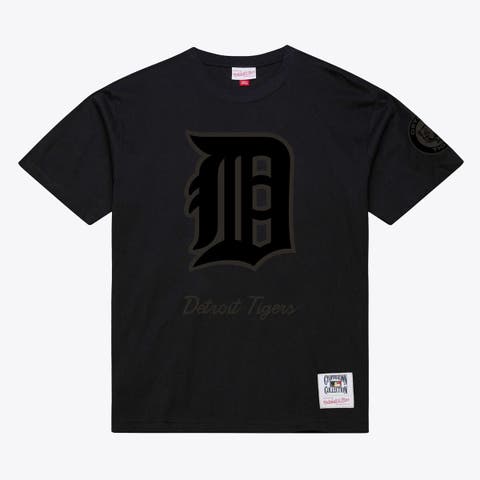 Men Mitchell & Ness Black Detroit Tigers Cooperstown Collection Phantom T-Shirt