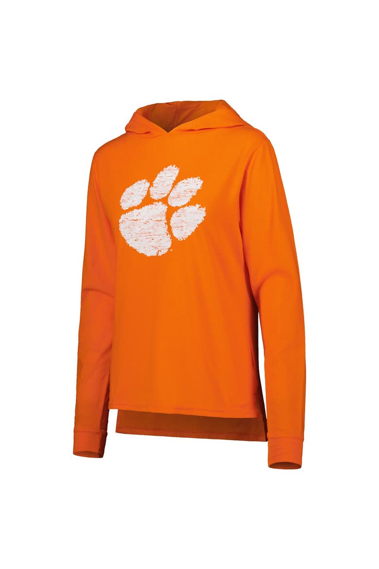 Women's Concepts Sport Orange Clemson Tigers Long Sleeve Hoodie T-Shirt & Pants Sleep Set, Alternate, color, Orange