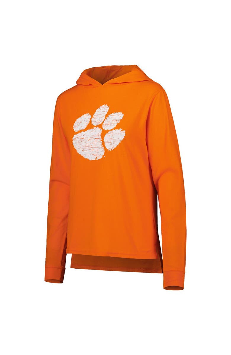 CONCEPTS SPORT Women's Concepts Sport Orange Clemson Tigers Long Sleeve Hoodie T-Shirt & Pants Sleep Set, Alternate, color, 