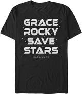 Project Hail Mary Men's Project Hail Mary Grace Rocky Save Stars  Graphic T-Shirt