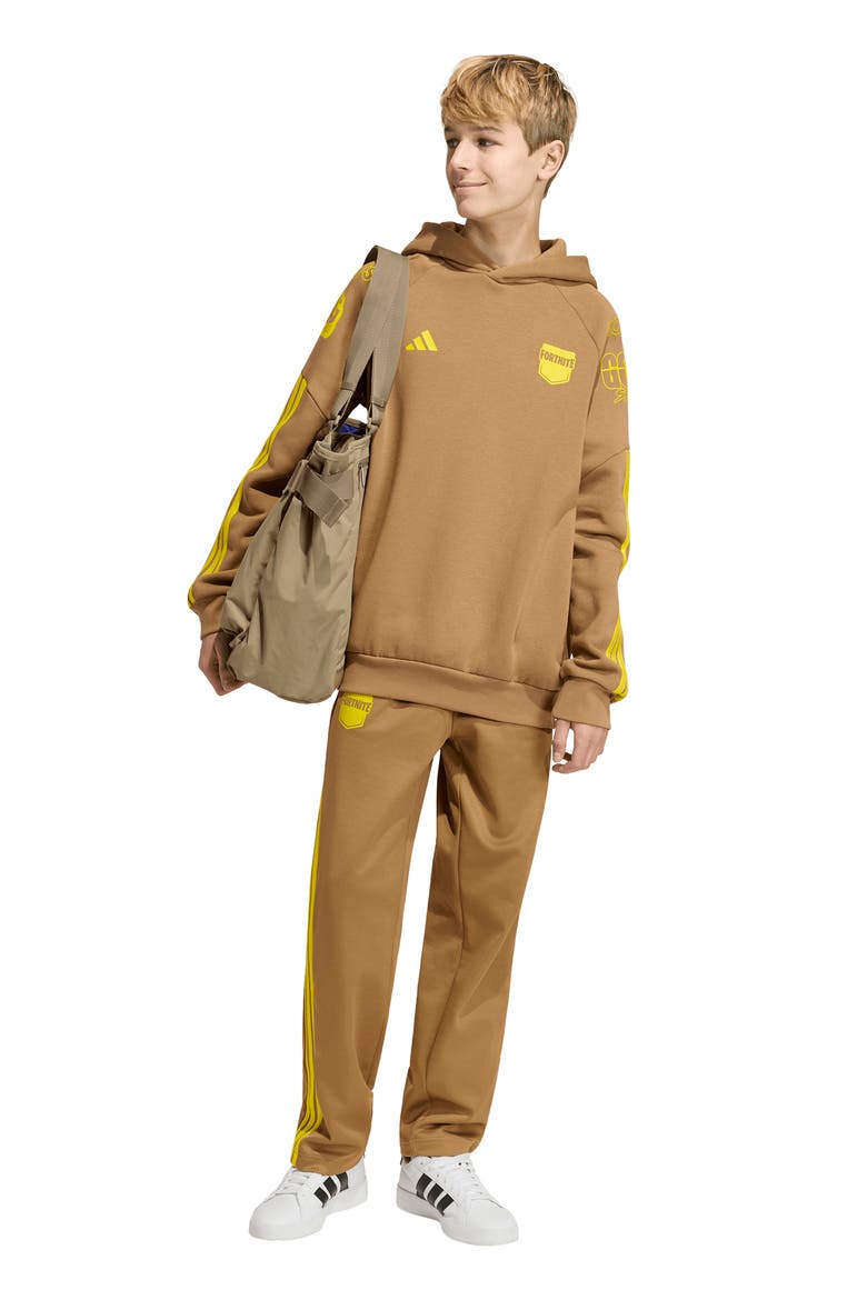 x Fortnite Kids' Track Pants, Alternate, color, BROWN DESERT/ YELLOW