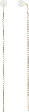 Zoë Chicco Cultured Pearl Threader Earrings