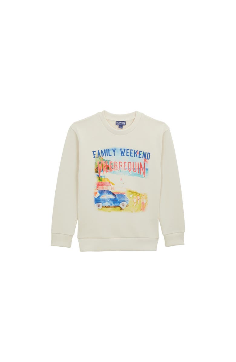 Vilebrequin Kids' Family Weekend Crewneck Sweatshirt, Main, color, 