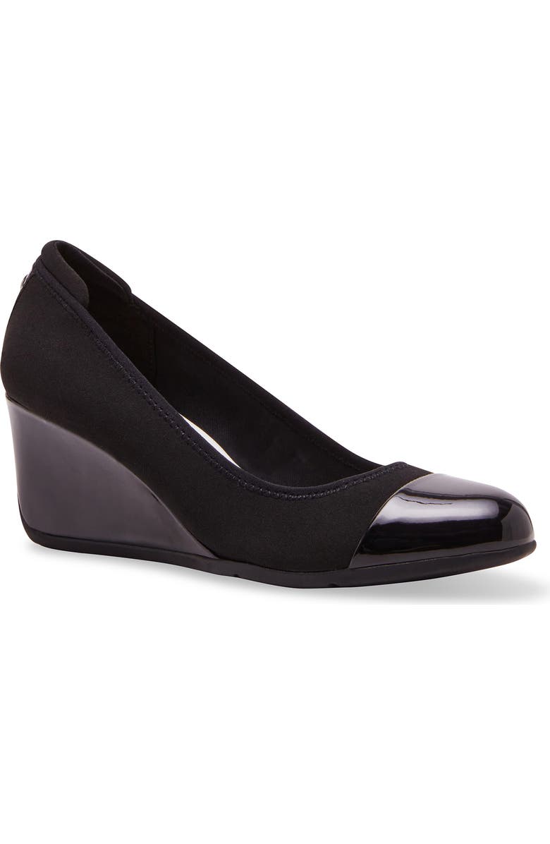 Anne Klein Taite Wedge Pump, Main, color, Black