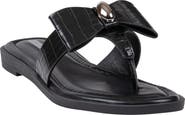GOOD CHOICE NEW YORK Alba Bow Flat Slide Sandal