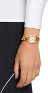 Off-White Street Bling Square Crystal Chain Watch, 26.5mm
