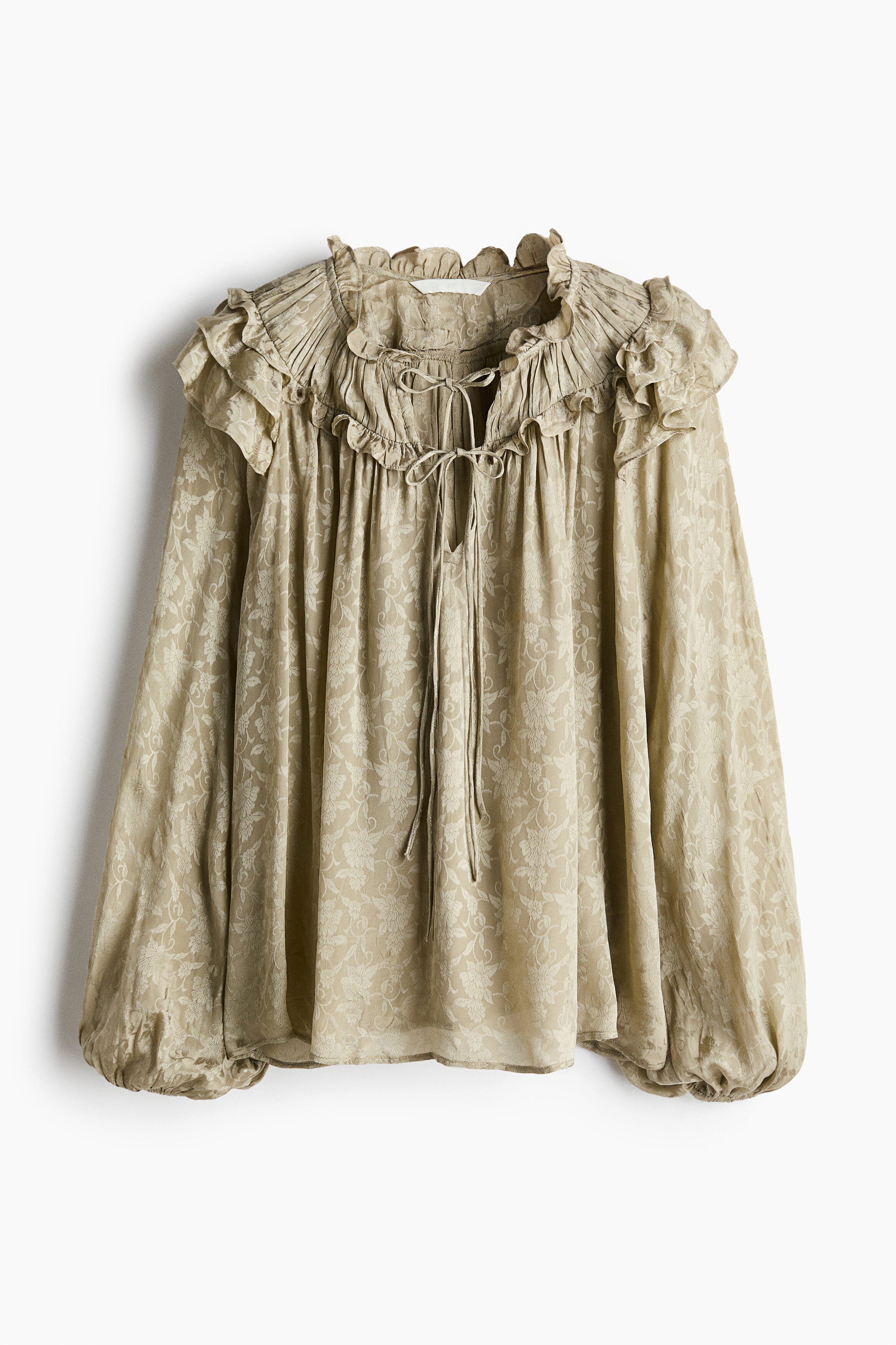 selected Light khaki green/floral