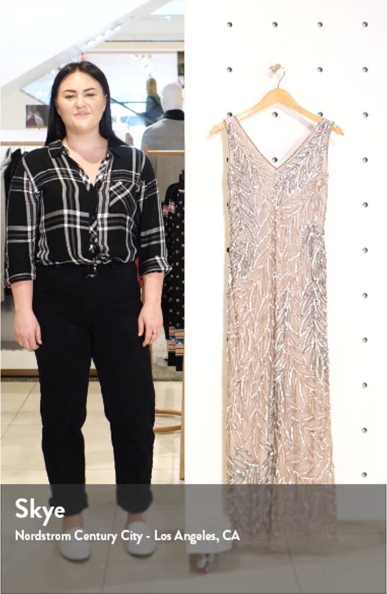 Beaded Column Gown, sales video thumbnail