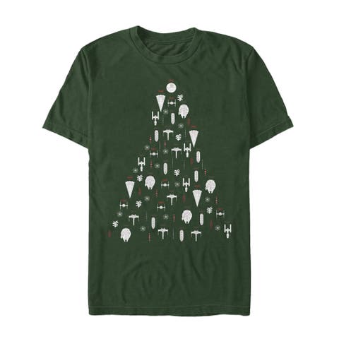 Men's Star Wars Galactic Christmas Ornaments Graphic Tee